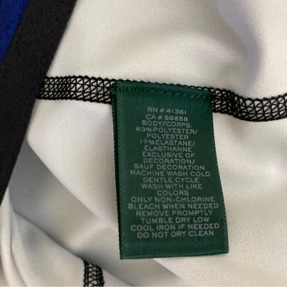 Lauren ralph lauren Pullover Blue Thumb Holes women active wear M 1/4 Zipper - Picture 15 of 16